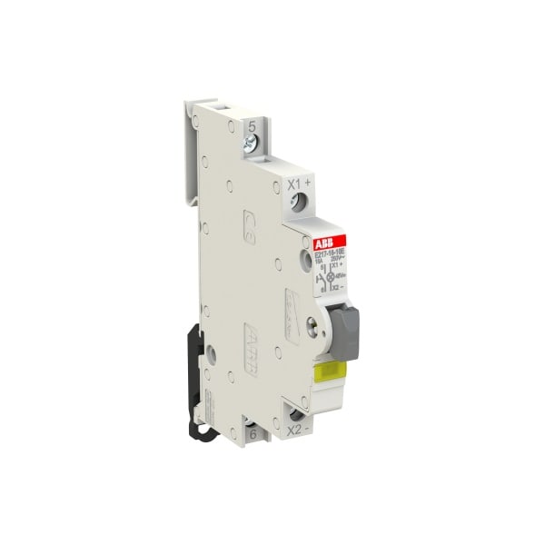 ABB - Leuchttaster 16 A gemäß EN 250 VAC 1S grau 1x LED gelb Modulbreite: 0.5 TE