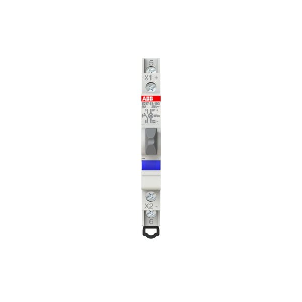 ABB - Leuchttaster 16 A gemäß EN 250 VAC 1S grau 1x LED blau Modulbreite: 0.5 TE