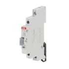ABB - Leuchttaster 16 A gemäß EN 250 VAC 1Ö grau 1x LED weiß Modulbreite: 0.5 TE