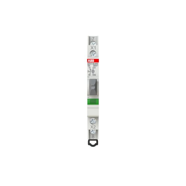 ABB - Leuchttaster 16 A gemäß EN 250 VAC 1Ö grau 1x LED grün Modulbreite: 0.5 TE