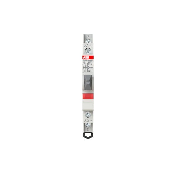 ABB - Leuchttaster 16 A gemäß EN 250 VAC 1Ö grau 1x LED rot Modulbreite: 0.5 TE