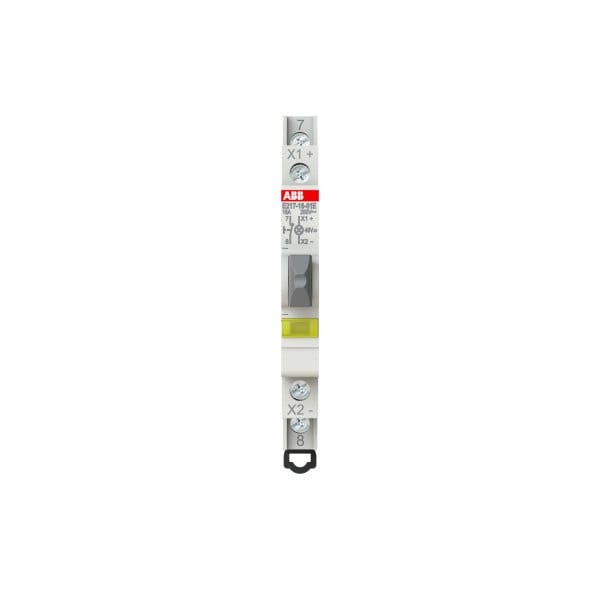 ABB - Leuchttaster 16 A gemäß EN 250 VAC 1Ö grau 1x LED gelb Modulbreite: 0.5 TE