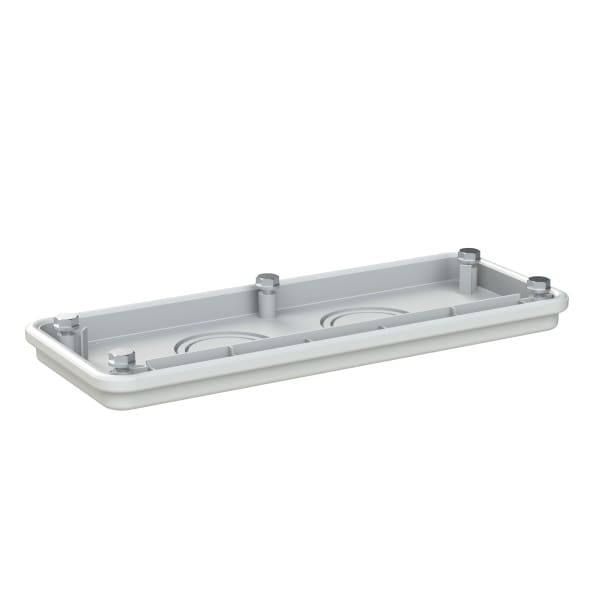 ABB - AFK303M Flansch 300mm 2x50/40+2x25/20 RAL7035 metrische Vorprägungen