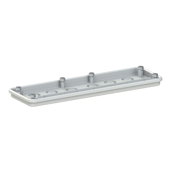 ABB - AFK372M Flansch 370mm 13x25/20 RAL7035 metrische Vorprägungen