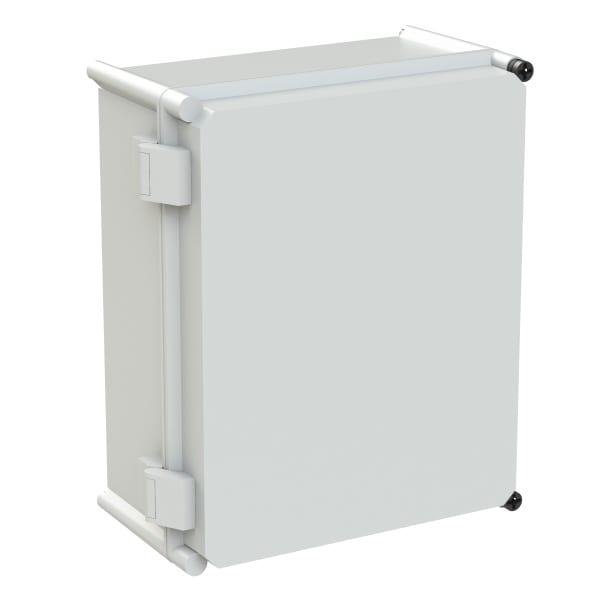 ABB - Gehäuse mit scharniertem Deckel grau IP55 IK10 APO