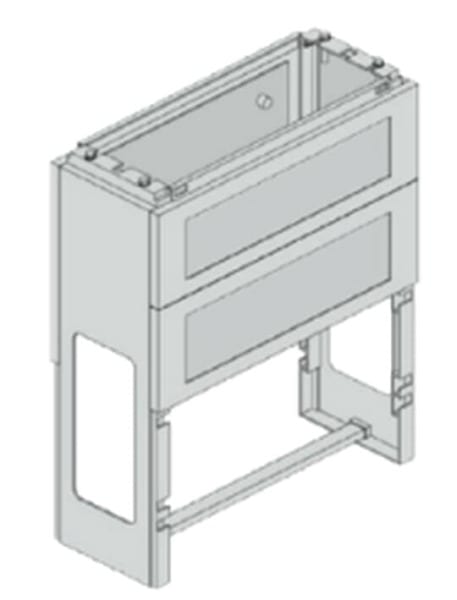 ABB - EHDB25 DIN-Sockel Baupaket 900x1110x310 Gr2 PolyesterRAL7035 Standard