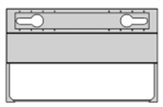 ABB - EHDB35E EH3 Sockel DIN3 900X14300X310 Polyester Festplatzsockel 2 Öffnung