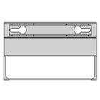 ABB - EHDB35E EH3 Sockel DIN3 900X14300X310 Polyester Festplatzsockel 2 Öffnung