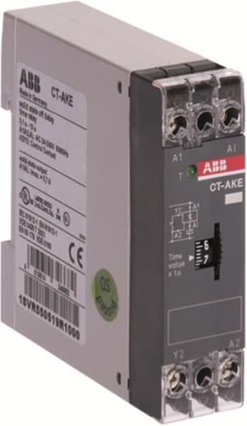 ABB - CT-AKE Zeitrelais, rückfallverzögert kontaktlos, 1S, 3-300s A 24-240VAC