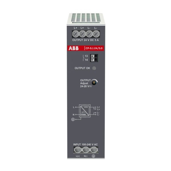 ABB - CP-S.1 24/5.0 Netzteil In:100-240VAC/90-250VDC Out:DC 24V/5A