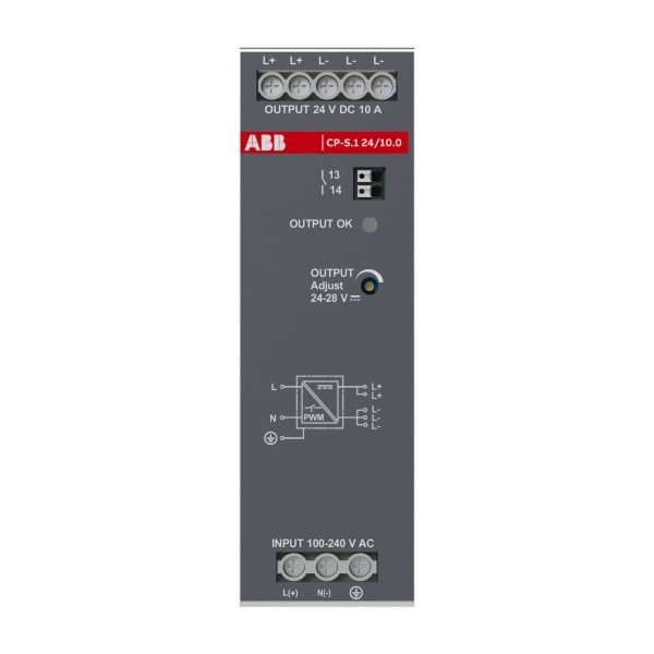 ABB - CP-S.1 24/10.0 Netzteil In:100-240VAC/90-250VDC Out:DC 24V/10A