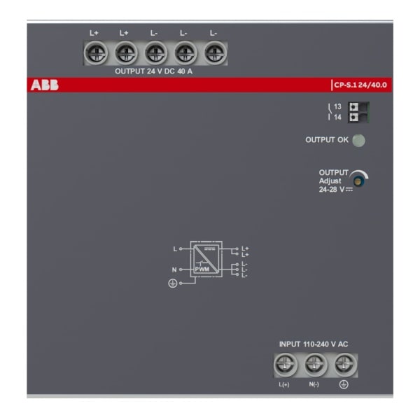 ABB - CP-S.1 24/40.0 Netzteil In:110-240VAC/110-250VDC Out:DC 24V/40A