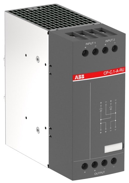 ABB - Redundanzeinheit für Netzteile In: 2x20A Out: 1x40A Schutzlackierte Leiterplatte