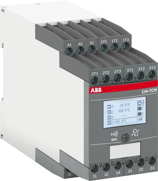 ABB - CM-TCN.012S Temp.-überwachungsrelais Temp.-bereich -200..+850°C, 24-240VAC/DC