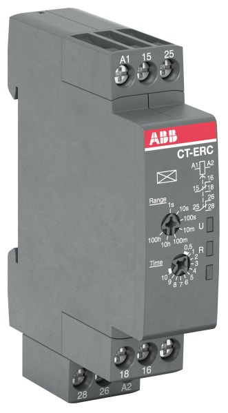 ABB - CT-ERC.22 Zeitrelais, ansprechverzögert 2We, 24-48VDC/24-240VAC