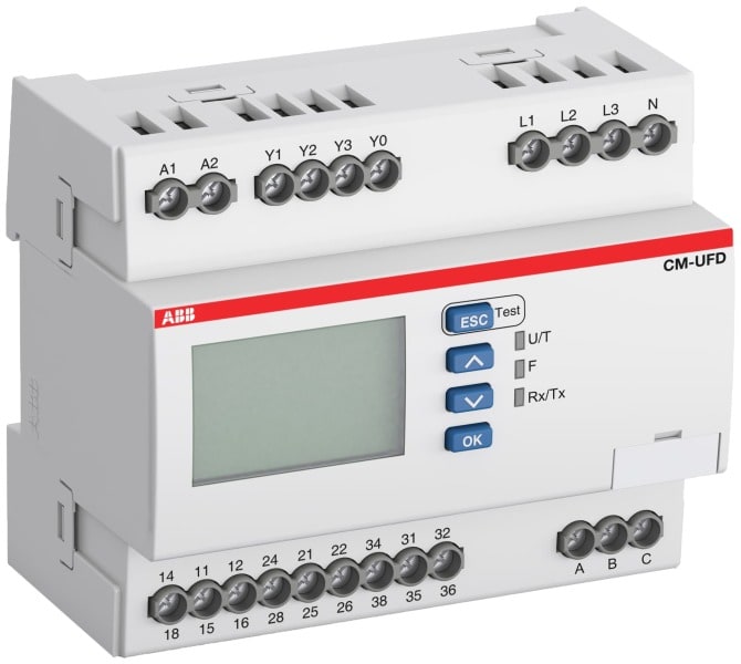 ABB - CM-UFD.M33M Netzeinspeiseüberw.- Relais 3We,L-L=0-550VAC,L-N=0-317VAC,ModbusRTU