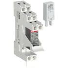 ABB - Interface-Relais Komplett Sockel Funktionsmodul/Halter 2We A1-A2=12VDC 250V/8A