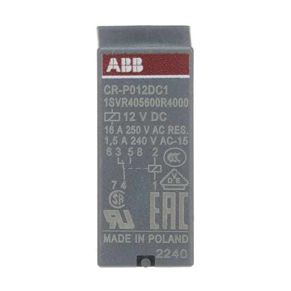 ABB - CR-P012DC1 Steckbares Interface-Relais 1We, A1-A2=12VDC, 250V/16A