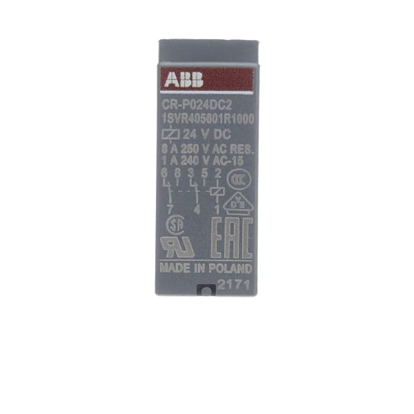 ABB - CR-P024DC2 Steckbares Interface-Relais 2We, A1-A2=24VDC, 250V/8A