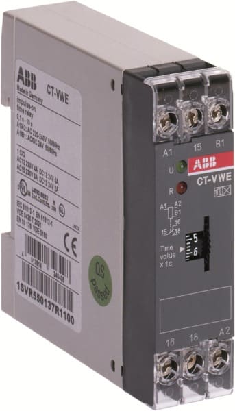 ABB - CT-VWE Zeitrelais, einschaltwischend 1We, 3-300s, 110-130VAC