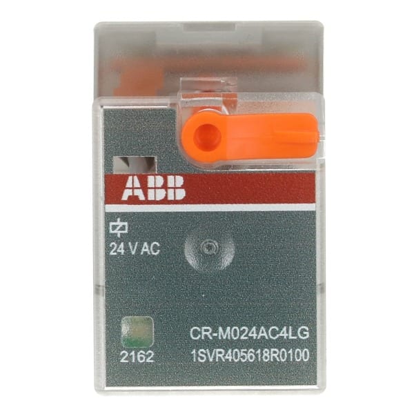 ABB - CR-M024AC4LG Steckbares Interface-Relais 4We, A1-A2=24VAC, Goldkontakte, LED