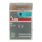 ABB - CR-M024DC4LDG Steckb. Interface-Relais 4We Gold, A1-A2=24VDC,Diode,LED