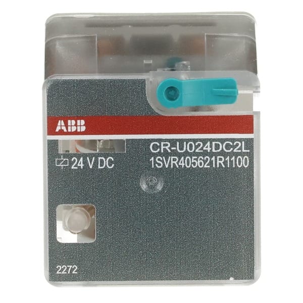 ABB - CR-U024DC2L Steckbares Interface-Relais 2We, A1-A2=24VDC, 250V/10A, LED