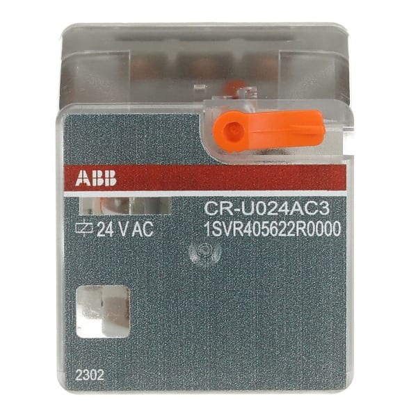 ABB - CR-U024AC3 Steckbares Interface-Relais 3We, A1-A2=24VAC, 250V/10A