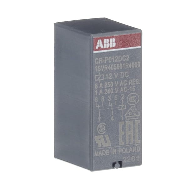 ABB - CR-P012DC2 Steckbares Interface-Relais 2We, A1-A2=12VDC, 250V/8A