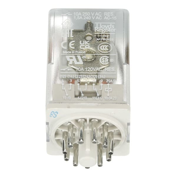 ABB - CR-U024DC3L Steckbares Interface-Relais 3We, A1-A2=24VDC, 250V/10A, LED