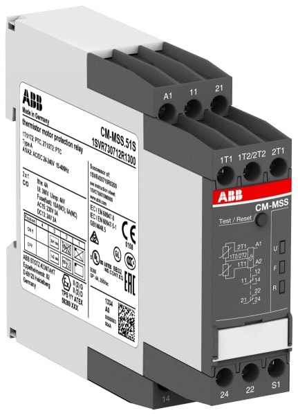 ABB - CM-MSS.51S Thermistor-Motorschutzrelais 2x1We, 24-240VAC/DC