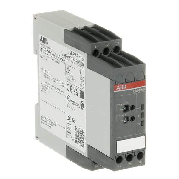 ABB - Dreiphasenüberwachungsrelais 2We 0,0,1-30s L1-L2-L3=3x300-500VAC