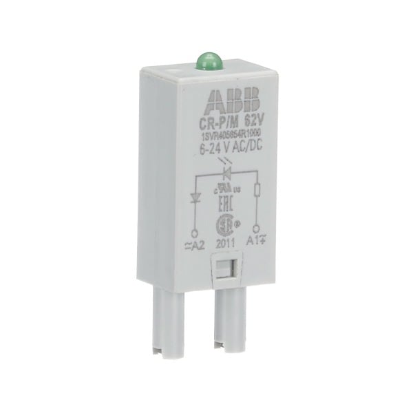 ABB - CR-P/M 62V Steckmodul LED grün, 6-24VAC/DC