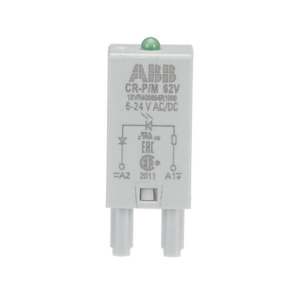 ABB - CR-P/M 62V Steckmodul LED grün, 6-24VAC/DC