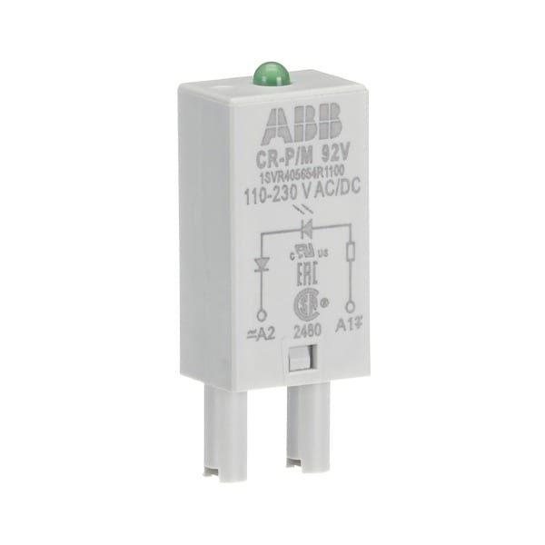 ABB - CR-P/M 92V Steckmodul LED grün, 110-230VAC/110VDC