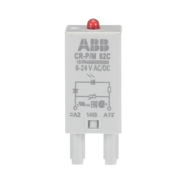 ABB - CR-P/M 62C Steckmodul Varistor und LED rot, 6-24VAC/DC