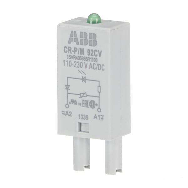 ABB - CR-P/M 92CV Steckmodul Varistor und LED grün, 110-230VAC/110VDC