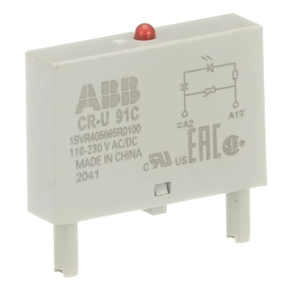 ABB - CR-U 91C Steckmodul Varistor und LED rot, 110-230VAC/110VDC
