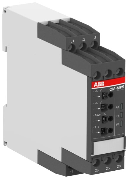 ABB - CM-MPS.23P Dreiphasenüberwachungsrelais 2We, 0,0,1-30s, L1-L2-L3-N=3x180-280VAC