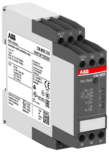 ABB - CM-MSS.33P Thermistor-Motorschutzrelais 2We, 110-130VAC/220-240VAC