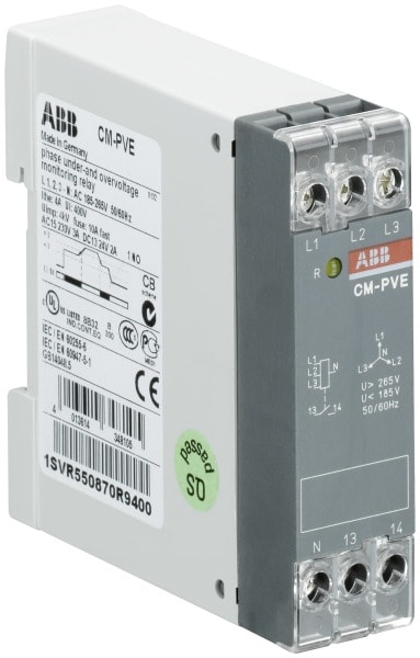 ABB - CM-PVE Phasenüberwachungsrelais 1S, L1,2,3-N=185-265VAC
