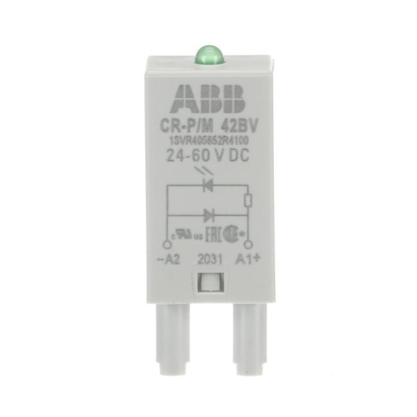 ABB - CR-P/M 42BV Steckmodul Diode und LED grün, 24-60VDC, A1+, A2-