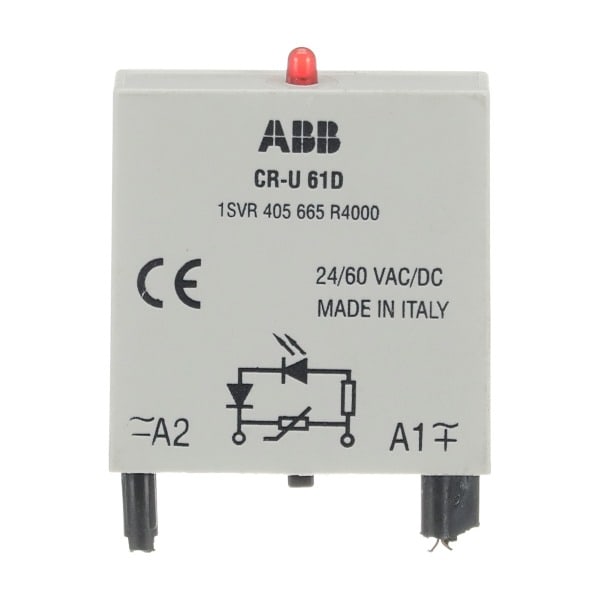 ABB - CR-U 61D Steckmodul Varistor und LED rot, 24-60VAC/DC