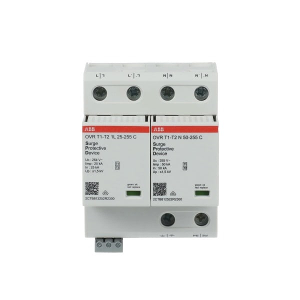 ABB - Kombi-Ableiter 2p für TT/TN Netze mit FM 25kA/Pol für 230/400 V Netze