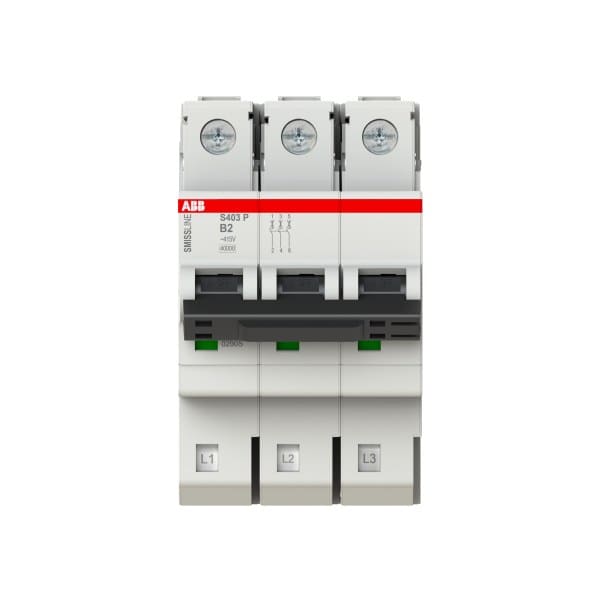 ABB - Leitungsschutzschalter - S400 - 3P - 2 A - B