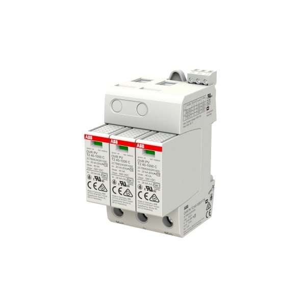 ABB - SPD Typ 2 für PV-Anlagen bis 1000 V DC für Leerlaufspannungen bis 1000 V DC