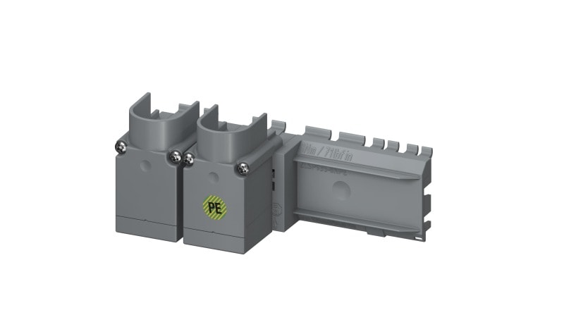 ABB - Einspeiseblock 250A Zusatzsockel links PE N Smissline TP PowerBar Bolt-On