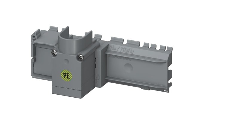 ABB - Einspeiseblock 250A Zusatzsockel links PE Smissline TP PowerBar Bolt-On