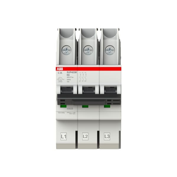ABB - Sicherungsautomat Smissline - SUP400M - 3P - 6 A - K
