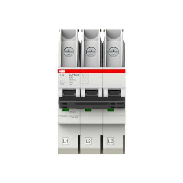 ABB - Sicherungsautomat Smissline - SUP400M - 3P - 10 A - K